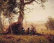 Albert Bierstadt Guerrilla_Warfare (Picket Duty In Virginia) oil on canvas